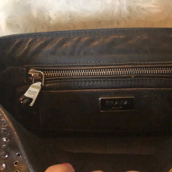 SOLD 💕 Prada vintage vitello studded satchel - Picture 6 of 8